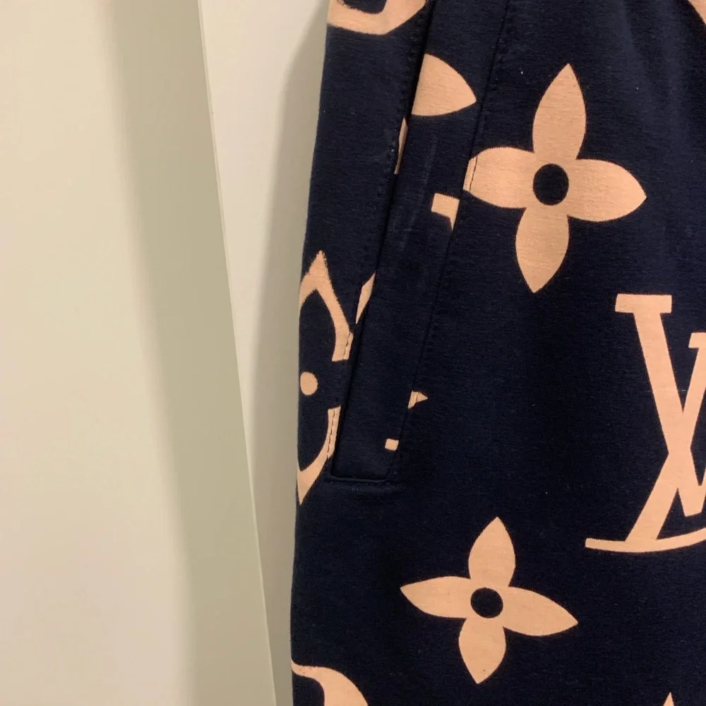 Louis Vuitton Dark Blue and Cream Monogram Hooded Tracksuit - Picture 5 of 8